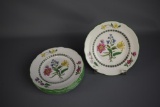 Set 6 Spode “Summer Palace” Porcelain Dessert or Bread Plates, Made in England