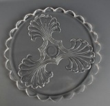 Pretty Vintage 12” Pressed Glass Platter