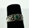 Sterling Silver Ring w/ Chrysoprase Cabochon, Size 6.75