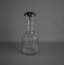 Handsome 10” Crystal Decanter w/ Sterling Mounted Stopper
