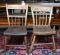 Pair of Antique Painted Primitive Side Chairs, New England