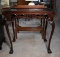 Vintage Mahogany Pierced Apron Chippendale Tea Side Table