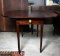 Antique Mahogany Hepplewhite Style Pembroke Table with Stringing Inlay on Top, Faux Drawer Pulls