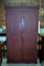 Primitive Pine Cupboard Found in Greenwood County, SC with Old Oxblood Red Paint Finish