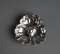 Flower Shaped Sterling Silver Salt Dish or Butter Pat,18 Grams