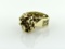 14K Yellow Gold Nugget Ring, Size 7.5