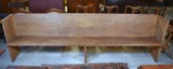 Hand Made 19th C. Heart Pine Church Pew from Damascus Baptist Church, Greenwood, SC