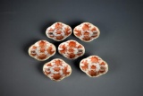 Set of Six Chinese Quangxu Late 19th C. Porcelain Salts