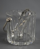 Baccarat France Crystal Ice Bucket w/ Tongs