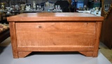 Antique Cypress Tool Chest or Small Blanket Chest