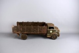 Vintage Marx Lumar Pressed Metal Army Transfer Truck