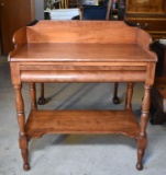 Elegant Sheraton Style Cherry Writing Desk / Dry Bar, Handmade