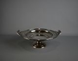 Vintage Frank W. Smith Silver Co. Sterling Silver Pierced Tab Handled Compote, 577 Grams