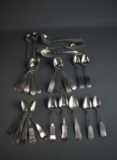 Lot of 27 Antique Coin Silver Spoons, Various Makers