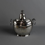 Nicholas J. Bogert (1800-1825) Lidded Coin Silver Urn Shaped Sugar Bowl Monogram “EWK” 350 Grams