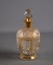 Elegant Three Piece Gilded Cut Glass Vanity Bottle