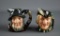 Pair of Royal Doulton 4” Character Jugs “Rip Van Winkle” & “Robin Hood”