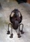 Large  23“ H Found Metal Yard Art Hound Dog