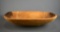Large 20” Carved Wooden Trencher Bowl by M.M.E. 2001