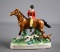 Occupied Japan Porcelain Fox Hunter Figurine