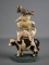 Whimsical Stacked Farm Animals Metal Doorstop