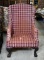 Vintage Baker Chippendale Wing Chair (Good Bones—Needs Reupholstering)