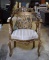 Vintage Gilded Wood Chair (Good Bones—Has Some Finish Losses