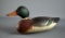 Vintage 6.5 x 16.5” L Mallard Duck Decoy w/ Swivel Head