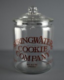 Springwater Cookie Company 13” H Glass Lidded Cookie Crock