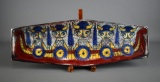 Large 21” Michael Andersen & Sons Pottery, Denmark Mid-Century Marianne Starck Vikings Boat Dish