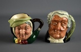 Pair of Royal Doulton 3” Character Jugs “Sairey Gamp” & “The Lawyer”