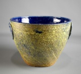 Little Mountain Pottery, Tryon, NC Green & Blue Bowl