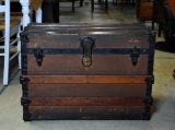 Antique Steamer Trunk Sold by Barr Dry Goods, Greenville, SC