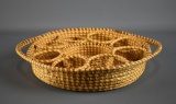 Vintage Charleston Gullah Sweetgrass Basket Drink Tray