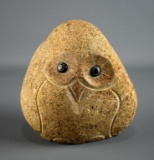 Stone Owl Figural Doorstop