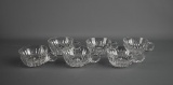 Set of Six Cut Crystal Punch Cups