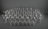 Lovely Set of 49 Piece Cut Crystal Stemware Set