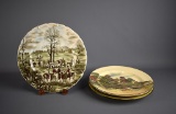 Lot of Three Antique Decorative Plates: Johnson Bros & Royal Doulton