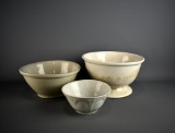 Lot of Three Ironstone Bowls: Burgess & Others