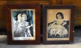 Two Antique Framed Lithograph Prints “The Only Daughter”  & “Isabella”