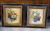 Pair of Botanical Prints w/ Antique Frames