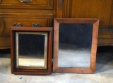 Two Decorative Mirrors: One Hand Silvered & Other