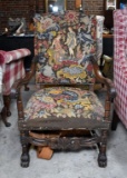 Beautiful Antique Carved Chair (Good Bones—Needs Reupholstering)