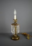 13.5” Electric Lamp w/ Prisms Only (Matches Lot 526 but Has No Globe)