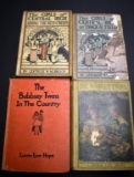 Lot of 4 Vtg. Children's Adventures: Two of The Girls of Central High Series & Two Bobbsey Twins