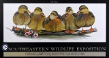 Southeastern Wildlife Exposition Art LeMay Duck Print “The Girls”, Nicely Matted & Framed