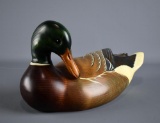 Hand Carved & Painted 14.5” Mallard Duck Decoy by Big Sky Carvers #1108/2,000, Signed Donna Hartley