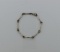 Sterling Silver & 14K Gold JEC Link Bracelet, 7.25” L