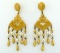 Pair of Givenchy Runway Earrings, 4” L