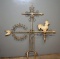 Charming Antique Hand Forged Metal Weathercock Weathervane
